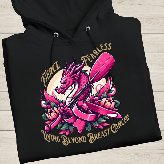 Fierce and Fearless Breast Cancer Survior Premium Hoodie