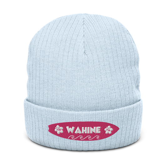 Wahine Ribbed knit beanie