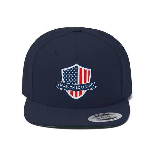 Dragon Boat USA Unisex Flat Bill Hat